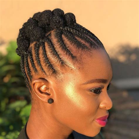 african natural hair plaiting styles|More.